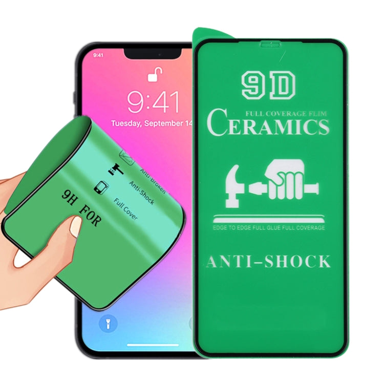 9D 全螢幕全膠陶瓷膜，適用於 iPhone 17e / 16e / 14 / 13 / 13 Pro，iPhone 13 mini（1 片）、iPhone 16e / 13 / 13 Pro（1 片）、iPhone 13 Pro Max（1 片）