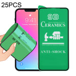 25 片 9D 全螢幕全膠陶瓷膜，適用於 iPhone 13 mini（25 片）、iPhone 13 / 13 Pro（25 片）、iPhone 13 Pro Max（25 片）