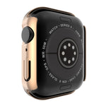 電鍍PC雙排鑽石保護殼附鋼化玻璃膜，適用於Apple Watch Series，適用於Apple Watch Series 6 / 5 / 4 / Watch SE 40mm，適用於Apple Watch Series 6 / 5 / 4 / Watch SE 44mm