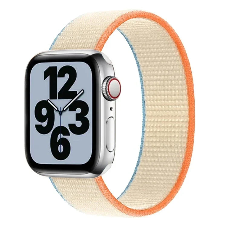 單圈尼龍替換錶帶，尺寸：S 135mm，適用於 Apple Watch 系列 6 & SE & 5 & 4 40mm / 3 & 2 & 1 38mm，S 135mm 40mm / 38mm