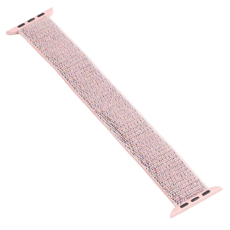單圈尼龍替換錶帶，尺寸：S 135mm，適用於 Apple Watch 系列 6 & SE & 5 & 4 40mm / 3 & 2 & 1 38mm，S 135mm 40mm / 38mm