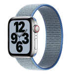 單圈尼龍替換錶帶，尺寸：M 155mm，適用於 Apple Watch 系列 6 & SE & 5 & 4 44mm / 3 & 2 & 1 42mm，M 155mm 44mm / 42mm