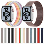 單圈尼龍替換錶帶，尺寸：M 155mm，適用於 Apple Watch 系列 6 & SE & 5 & 4 44mm / 3 & 2 & 1 42mm，M 155mm 44mm / 42mm
