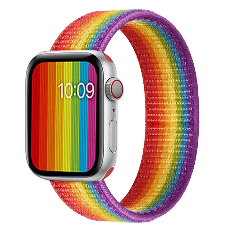 單圈尼龍替換錶帶，尺寸：L 165mm，適用於 Apple Watch 系列 6 & SE & 5 & 4 44mm / 3 & 2 & 1 42mm，L 165mm 44mm / 42mm