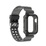 矽膠一體式替換錶帶，適用於Apple Watch Series，7 41mm / 6 & SE & 5 & 4 40mm / 3 & 2 & 1 38mm，7 45mm / 6 & SE & 5 & 4 44mm / 3 & 2 & 1 42mm