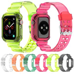 矽膠一體式替換錶帶，適用於Apple Watch Series，7 41mm / 6 & SE & 5 & 4 40mm / 3 & 2 & 1 38mm，7 45mm / 6 & SE & 5 & 4 44mm / 3 & 2 & 1 42mm