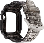 漸層 TPU 一體成型錶帶保護殼，適用於 Apple Watch 系列 9 / 8 / 7 45mm / 6 / 5 / 4 / Watch SE 44mm / Watch 42mm，適用於 Apple Watch 系列 9 / 8 / 7 45mm / 6 / 5 / 4 / Watch SE 44mm / Watch 42mm