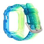 漸層 TPU 一體成型錶帶保護殼，適用於 Apple Watch 系列 9 / 8 / 7 45mm / 6 / 5 / 4 / Watch SE 44mm / Watch 42mm，適用於 Apple Watch 系列 9 / 8 / 7 45mm / 6 / 5 / 4 / Watch SE 44mm / Watch 42mm