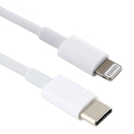 12W 5V/2A USB-C / Type-C 轉 8 Pin PD 快充線，線長：1米，12W 5V/2A