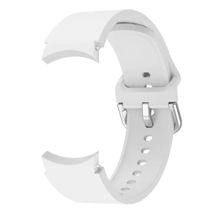 通用矽膠彩色扣環替換錶帶，適用於 Samsung Galaxy Watch4 40mm，適用於 Samsung Galaxy Watch4 44mm，適用於 Samsung Galaxy Watch4 Classic 42mm，適用於 Samsung Galaxy Watch4 Classic 46mm