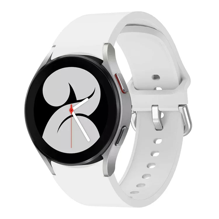 通用矽膠彩色扣環替換錶帶，適用於 Samsung Galaxy Watch4 40mm，適用於 Samsung Galaxy Watch4 44mm，適用於 Samsung Galaxy Watch4 Classic 42mm，適用於 Samsung Galaxy Watch4 Classic 46mm