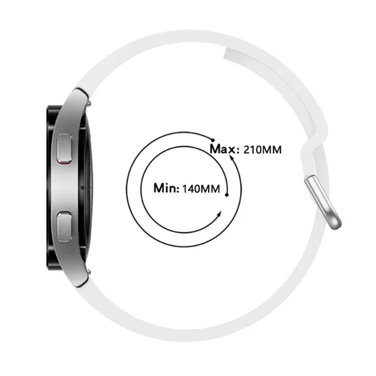 通用矽膠彩色扣環替換錶帶，適用於 Samsung Galaxy Watch4 40mm，適用於 Samsung Galaxy Watch4 44mm，適用於 Samsung Galaxy Watch4 Classic 42mm，適用於 Samsung Galaxy Watch4 Classic 46mm