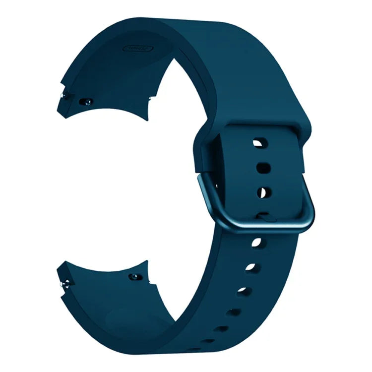 通用矽膠彩色扣環替換錶帶，適用於 Samsung Galaxy Watch4 40mm，適用於 Samsung Galaxy Watch4 44mm，適用於 Samsung Galaxy Watch4 Classic 42mm，適用於 Samsung Galaxy Watch4 Classic 46mm