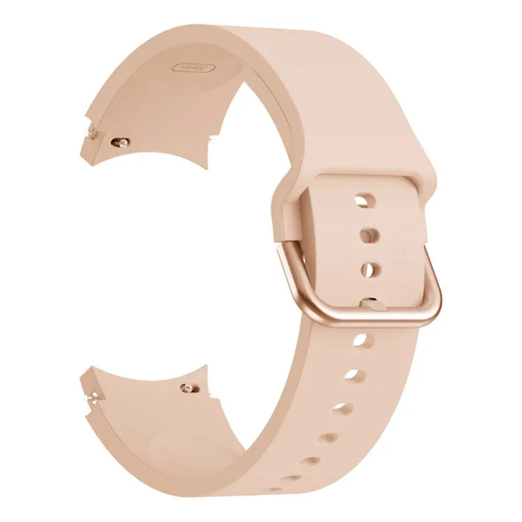 通用矽膠彩色扣環替換錶帶，適用於 Samsung Galaxy Watch4 40mm，適用於 Samsung Galaxy Watch4 44mm，適用於 Samsung Galaxy Watch4 Classic 42mm，適用於 Samsung Galaxy Watch4 Classic 46mm