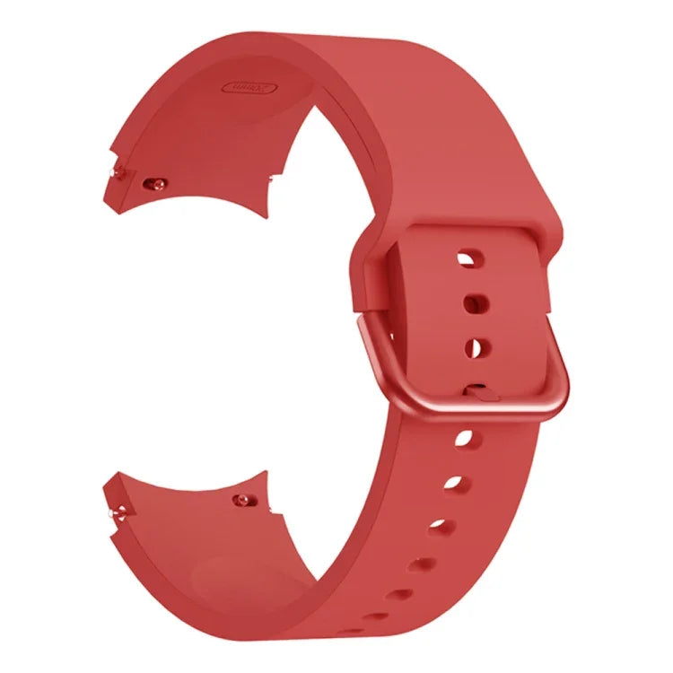 通用矽膠彩色扣環替換錶帶，適用於 Samsung Galaxy Watch4 40mm，適用於 Samsung Galaxy Watch4 44mm，適用於 Samsung Galaxy Watch4 Classic 42mm，適用於 Samsung Galaxy Watch4 Classic 46mm