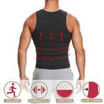 氯丁橡膠男士運動塑身背心腰部塑形束腹，S、M、L、XL、XXL、XXXL