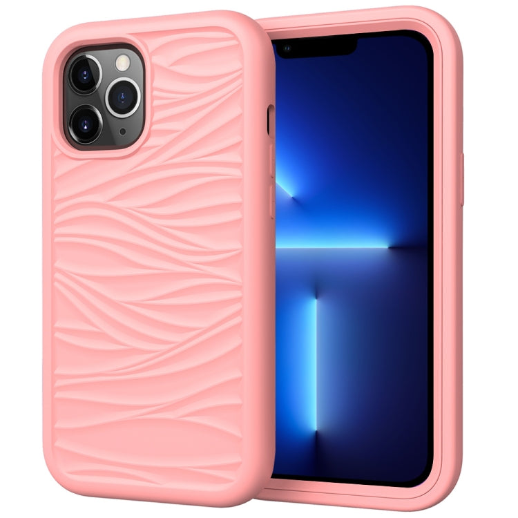 Wave Pattern 3 in 1 Silicone + PC Shockproof Protective Case, For iPhone 13 mini, For iPhone 13, For iPhone 13 Pro, For iPhone 13 Pro Max