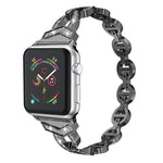 鑽石不鏽鋼替換錶帶，適用於 Apple Watch 系列，7 41mm / 6 & SE & 5 & 4 40mm / 3 & 2 & 1 38mm，7 45mm / 6 & SE & 5 & 4 44mm / 3 & 2 & 1 42mm