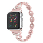 鑽石不鏽鋼替換錶帶，適用於 Apple Watch 系列，7 41mm / 6 & SE & 5 & 4 40mm / 3 & 2 & 1 38mm，7 45mm / 6 & SE & 5 & 4 44mm / 3 & 2 & 1 42mm