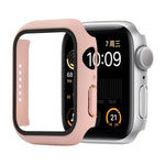 防震 PC+鋼化玻璃保護殼，附包裝紙箱，適用於 Apple Watch 44mm（橙色），適用於 Apple Watch Series 6 / 5 / 4 / Watch SE 44mm，適用於 Apple Watch Series 6 & SE & 5 & 4 44mm，適用於 Apple Watch Series 3 & 2 & 1 42mm