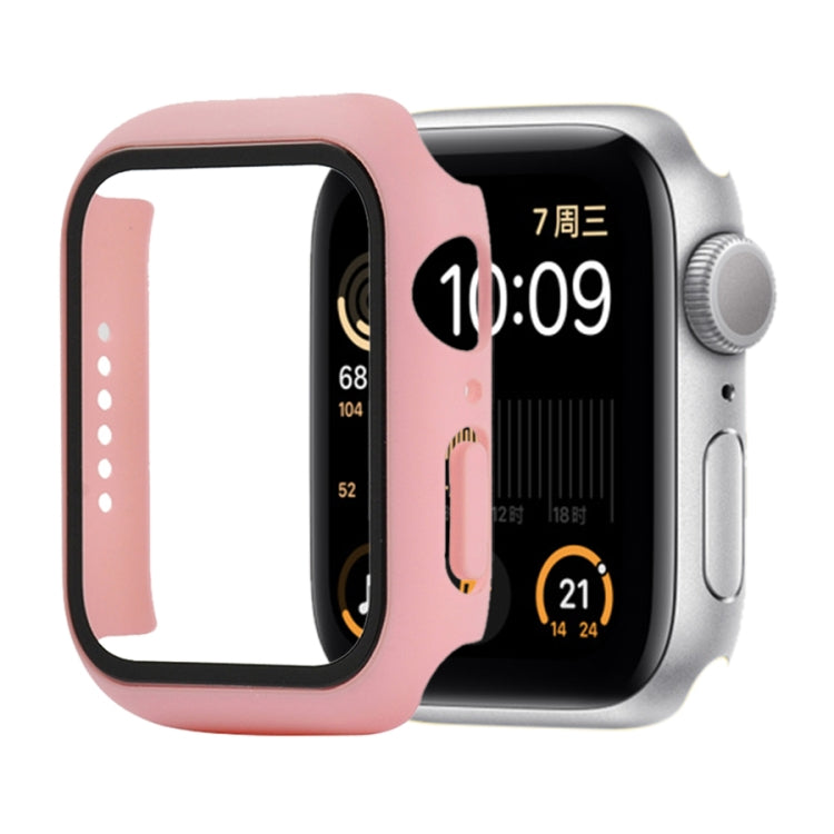 防震 PC+鋼化玻璃保護殼，附包裝紙箱，適用於 Apple Watch 44mm（橙色），適用於 Apple Watch Series 6 / 5 / 4 / Watch SE 44mm，適用於 Apple Watch Series 6 & SE & 5 & 4 44mm，適用於 Apple Watch Series 3 & 2 & 1 42mm