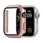 防震 PC+鋼化玻璃保護殼，附包裝紙箱，適用於 Apple Watch 44mm（橙色），適用於 Apple Watch Series 6 / 5 / 4 / Watch SE 44mm，適用於 Apple Watch Series 6 & SE & 5 & 4 44mm，適用於 Apple Watch Series 3 & 2 & 1 42mm