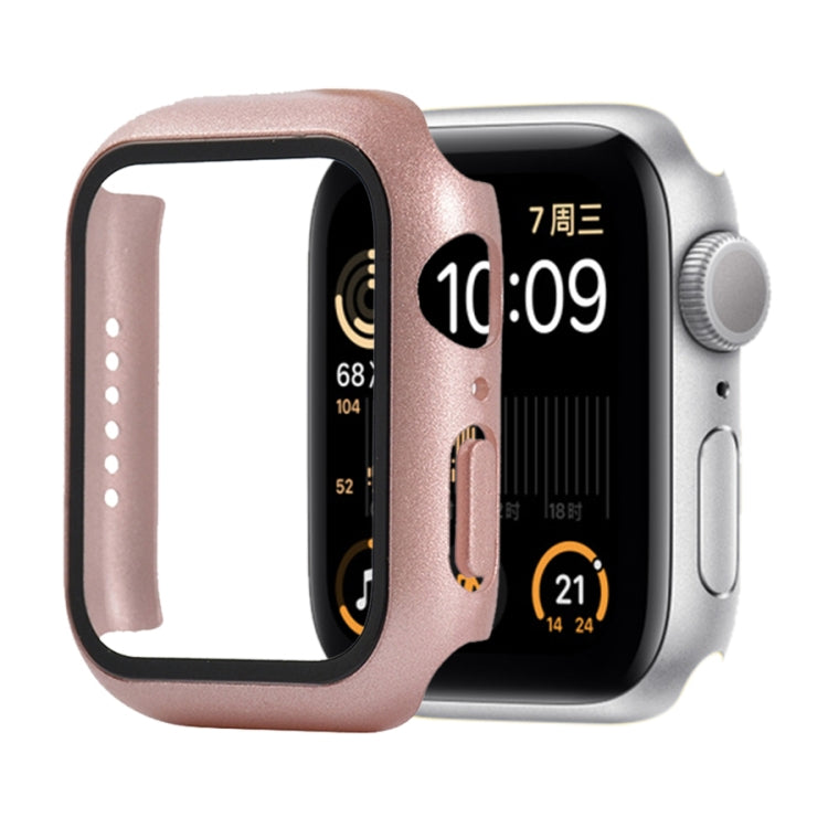 防震 PC+鋼化玻璃保護殼，附包裝紙箱，適用於 Apple Watch 44mm（橙色），適用於 Apple Watch Series 6 / 5 / 4 / Watch SE 44mm，適用於 Apple Watch Series 6 & SE & 5 & 4 44mm，適用於 Apple Watch Series 3 & 2 & 1 42mm
