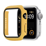 防震 PC+鋼化玻璃保護殼，附包裝紙箱，適用於 Apple Watch 44mm（橙色），適用於 Apple Watch Series 6 / 5 / 4 / Watch SE 44mm，適用於 Apple Watch Series 6 & SE & 5 & 4 44mm，適用於 Apple Watch Series 3 & 2 & 1 42mm