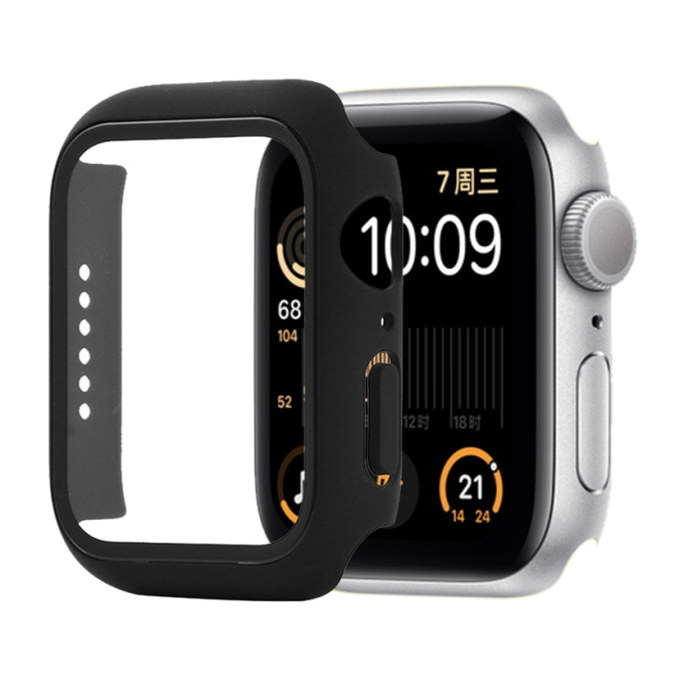 防震 PC+鋼化玻璃保護殼，附包裝紙箱，適用於 Apple Watch 44mm（橙色），適用於 Apple Watch Series 6 / 5 / 4 / Watch SE 44mm，適用於 Apple Watch Series 6 & SE & 5 & 4 44mm，適用於 Apple Watch Series 3 & 2 & 1 42mm
