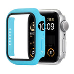 防震 PC+鋼化玻璃保護殼，附包裝紙箱，適用於 Apple Watch 44mm（橙色），適用於 Apple Watch Series 6 / 5 / 4 / Watch SE 44mm，適用於 Apple Watch Series 6 & SE & 5 & 4 44mm，適用於 Apple Watch Series 3 & 2 & 1 42mm