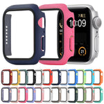 防震 PC+鋼化玻璃保護殼，附包裝紙箱，適用於 Apple Watch 44mm（橙色），適用於 Apple Watch Series 6 / 5 / 4 / Watch SE 44mm，適用於 Apple Watch Series 6 & SE & 5 & 4 44mm，適用於 Apple Watch Series 3 & 2 & 1 42mm