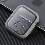防震 PC+鋼化玻璃保護殼，附包裝紙箱，適用於 Apple Watch 44mm（橙色），適用於 Apple Watch Series 6 / 5 / 4 / Watch SE 44mm，適用於 Apple Watch Series 6 & SE & 5 & 4 44mm，適用於 Apple Watch Series 3 & 2 & 1 42mm