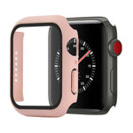 防震 PC+鋼化玻璃保護殼，附包裝紙箱，適用於 Apple Watch 44mm（橙色），適用於 Apple Watch Series 6 / 5 / 4 / Watch SE 44mm，適用於 Apple Watch Series 6 & SE & 5 & 4 44mm，適用於 Apple Watch Series 3 & 2 & 1 42mm