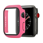 防震 PC+鋼化玻璃保護殼，附包裝紙箱，適用於 Apple Watch 44mm（橙色），適用於 Apple Watch Series 6 / 5 / 4 / Watch SE 44mm，適用於 Apple Watch Series 6 & SE & 5 & 4 44mm，適用於 Apple Watch Series 3 & 2 & 1 42mm