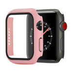 防震 PC+鋼化玻璃保護殼，附包裝紙箱，適用於 Apple Watch 44mm（橙色），適用於 Apple Watch Series 6 / 5 / 4 / Watch SE 44mm，適用於 Apple Watch Series 6 & SE & 5 & 4 44mm，適用於 Apple Watch Series 3 & 2 & 1 42mm
