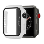 防震 PC+鋼化玻璃保護殼，附包裝紙箱，適用於 Apple Watch 44mm（橙色），適用於 Apple Watch Series 6 / 5 / 4 / Watch SE 44mm，適用於 Apple Watch Series 6 & SE & 5 & 4 44mm，適用於 Apple Watch Series 3 & 2 & 1 42mm