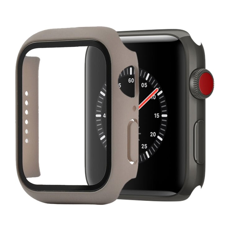 防震 PC+鋼化玻璃保護殼，附包裝紙箱，適用於 Apple Watch 44mm（橙色），適用於 Apple Watch Series 6 / 5 / 4 / Watch SE 44mm，適用於 Apple Watch Series 6 & SE & 5 & 4 44mm，適用於 Apple Watch Series 3 & 2 & 1 42mm