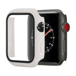 防震 PC+鋼化玻璃保護殼，附包裝紙箱，適用於 Apple Watch 44mm（橙色），適用於 Apple Watch Series 6 / 5 / 4 / Watch SE 44mm，適用於 Apple Watch Series 6 & SE & 5 & 4 44mm，適用於 Apple Watch Series 3 & 2 & 1 42mm