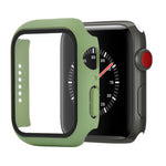 防震 PC+鋼化玻璃保護殼，附包裝紙箱，適用於 Apple Watch 44mm（橙色），適用於 Apple Watch Series 6 / 5 / 4 / Watch SE 44mm，適用於 Apple Watch Series 6 & SE & 5 & 4 44mm，適用於 Apple Watch Series 3 & 2 & 1 42mm