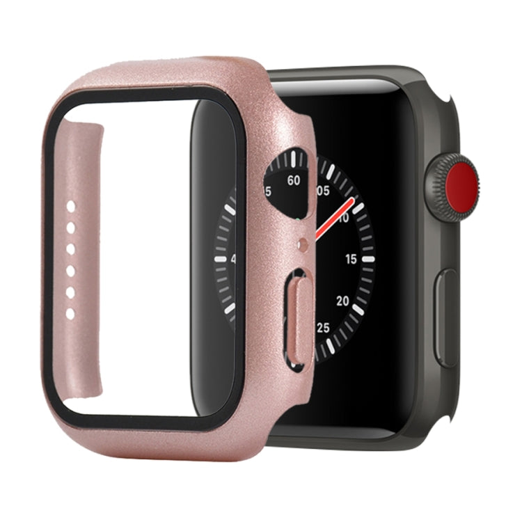 防震 PC+鋼化玻璃保護殼，附包裝紙箱，適用於 Apple Watch 44mm（橙色），適用於 Apple Watch Series 6 / 5 / 4 / Watch SE 44mm，適用於 Apple Watch Series 6 & SE & 5 & 4 44mm，適用於 Apple Watch Series 3 & 2 & 1 42mm