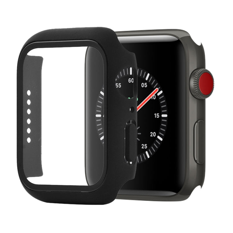 防震 PC+鋼化玻璃保護殼，附包裝紙箱，適用於 Apple Watch 44mm（橙色），適用於 Apple Watch Series 6 / 5 / 4 / Watch SE 44mm，適用於 Apple Watch Series 6 & SE & 5 & 4 44mm，適用於 Apple Watch Series 3 & 2 & 1 42mm
