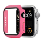 防震 PC+鋼化玻璃保護殼，附包裝紙箱，適用於 Apple Watch 44mm（橙色），Apple Watch 系列 6 / 5 / 4 / Watch SE 40mm，Apple Watch 系列 3 & 2 & 1 38mm