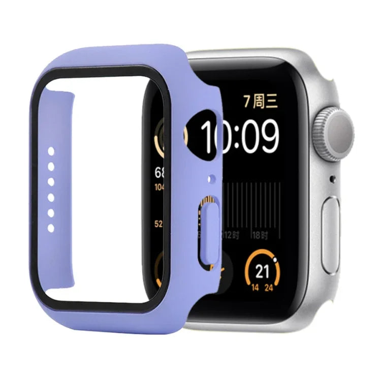 防震 PC+鋼化玻璃保護殼，附包裝紙箱，適用於 Apple Watch 44mm（橙色），Apple Watch 系列 6 / 5 / 4 / Watch SE 40mm，Apple Watch 系列 3 & 2 & 1 38mm
