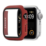 防震 PC+鋼化玻璃保護殼，附包裝紙箱，適用於 Apple Watch 44mm（橙色），Apple Watch 系列 6 / 5 / 4 / Watch SE 40mm，Apple Watch 系列 3 & 2 & 1 38mm