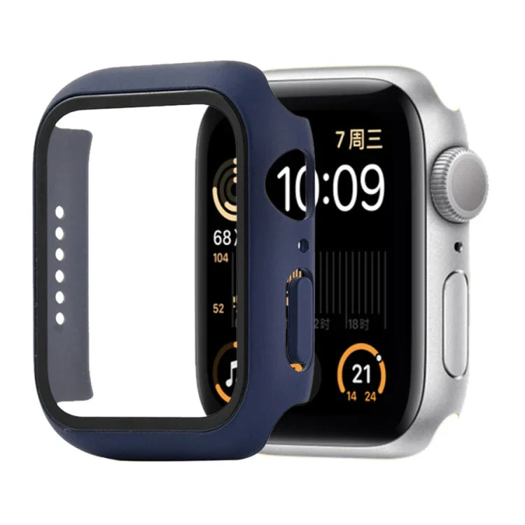 防震 PC+鋼化玻璃保護殼，附包裝紙箱，適用於 Apple Watch 44mm（橙色），Apple Watch 系列 6 / 5 / 4 / Watch SE 40mm，Apple Watch 系列 3 & 2 & 1 38mm