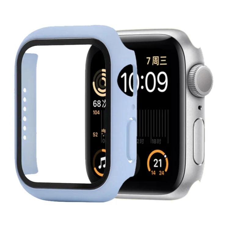 防震 PC+鋼化玻璃保護殼，附包裝紙箱，適用於 Apple Watch 44mm（橙色），Apple Watch 系列 6 / 5 / 4 / Watch SE 40mm，Apple Watch 系列 3 & 2 & 1 38mm