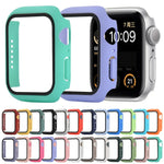 防震 PC+鋼化玻璃保護殼，附包裝紙箱，適用於 Apple Watch 44mm（橙色），Apple Watch 系列 6 / 5 / 4 / Watch SE 40mm，Apple Watch 系列 3 & 2 & 1 38mm