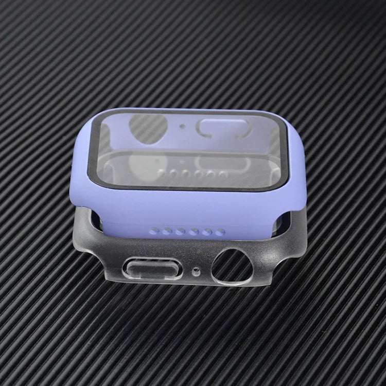防震 PC+鋼化玻璃保護殼，附包裝紙箱，適用於 Apple Watch 44mm（橙色），Apple Watch 系列 6 / 5 / 4 / Watch SE 40mm，Apple Watch 系列 3 & 2 & 1 38mm