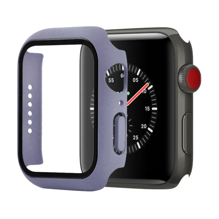 防震 PC+鋼化玻璃保護殼，附包裝紙箱，適用於 Apple Watch 44mm（橙色），Apple Watch 系列 6 / 5 / 4 / Watch SE 40mm，Apple Watch 系列 3 & 2 & 1 38mm