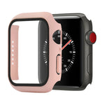 防震 PC+鋼化玻璃保護殼，附包裝紙箱，適用於 Apple Watch 44mm（橙色），Apple Watch 系列 6 / 5 / 4 / Watch SE 40mm，Apple Watch 系列 3 & 2 & 1 38mm